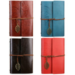 Creative Retro Autumn Leaves Pattern Loose-leaf Travel Diary Notebook, Size: M, M