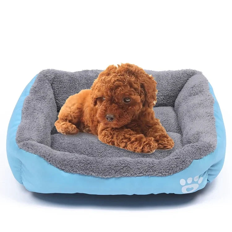 Candy Color Four Seasons Genuine Warm Pet Dog Kennel Mat Teddy Dog Mat, Size: M, 54×42×12cm, Size: M