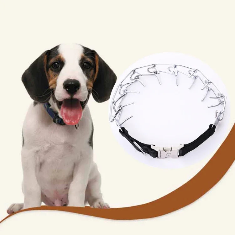Pet Dogs High Quality Metal Collar Adjustable Chain Specific Training Dogs Chain Collar, Size: 4.0mm*60cm, Dogs Chain Collar