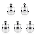 Acrylic Travel Containers with Hard Sealed Lids Suitable for Face Hand Body Cream, 5ml