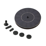 Solar Powered Water Pump Garden Fountain Floating Panel Watering Pond Kit for Waterfalls Water Display Park Pool Decoration Fountain, Diameter: 16cm, olar Powered Water Pump