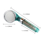 PC Negative Ions Shower Head, Size: Large, Interface:  2cm, Size: Large,(Blue)