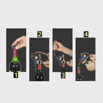 Zinc Alloy + ABS Material Retro Rabbit Shape Bottle Opener Corkscrew Port Wine Bottle Opener, Size: 18 x 14.5 x 4.7cm, Zinc Alloy