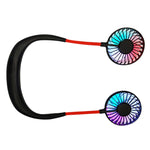 Creative Mini Hanging Neck Type Fan Outdoor LED Fan, F008 (Black), F008, F008 (Blue), F008 (White)
