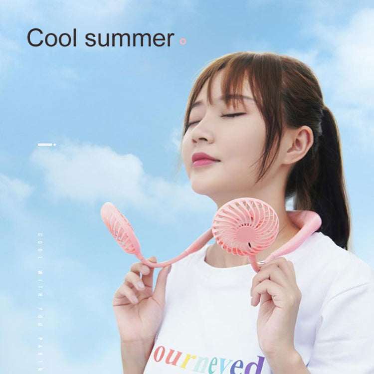 Creative Mini Hanging Neck Type Fan Outdoor LED Fan, F008, F008 (Blue), F008 (White), F008 (Black)