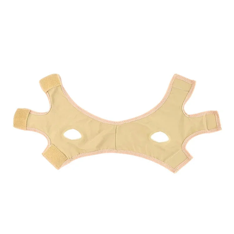 Lycra Flesh Color Breathable Skin Care And Lift Reduce Double Chin Mask Face Belt, Size: L, Size: L