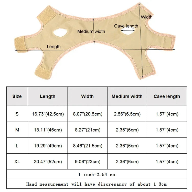 Lycra Flesh Color Breathable Skin Care And Lift Reduce Double Chin Mask Face Belt, Size: XL, Size: XL