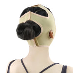 Lycra Flesh Color Breathable Skin Care And Lift Reduce Double Chin Mask Face Belt, Size: S, Size: S