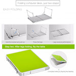 Plastic Mat Adjustable Portable Laptop Table Folding Stand Computer Reading Desk Bed Tray, Plastic Mat, Plastic Mat (Wood), Plastic Mat (Sapphire Blue)