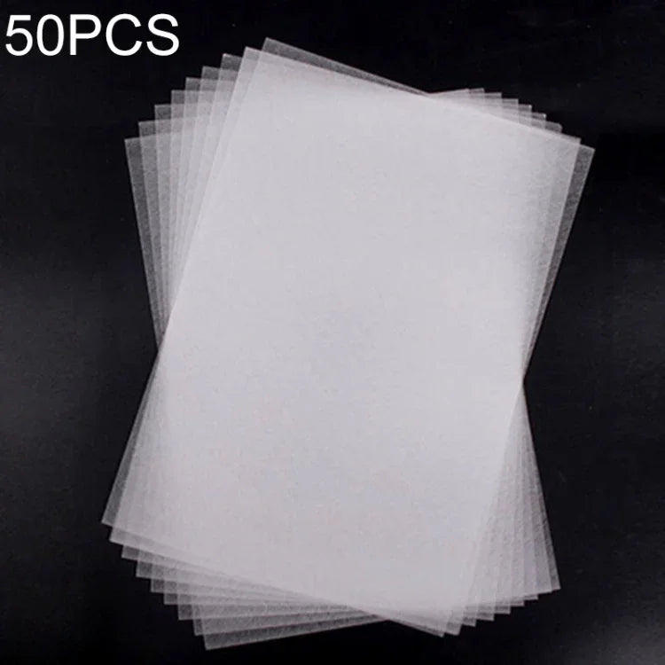 50 PCS Translucent Fine Grinding Heat Shrink Film DIY Heat Shrink Film, DIY Heat Shrink Film (Fine Grinding)