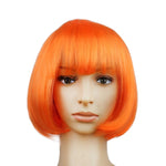 Party Cosplay Headwear Straight Short PET Wigs for Female(Lavender)