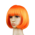 Party Cosplay Headwear Straight Short PET Wigs for Female(Lavender)