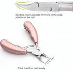 2 in 1 Nail Clipper for Paronychia Stainless Steel Olecranon Nail Nipper & Ingrown Nail Lifter, Nail Clipper + Ingrown Nail Lifter (Black), Nail Clipper + Ingrown Nail Lifter (Red)