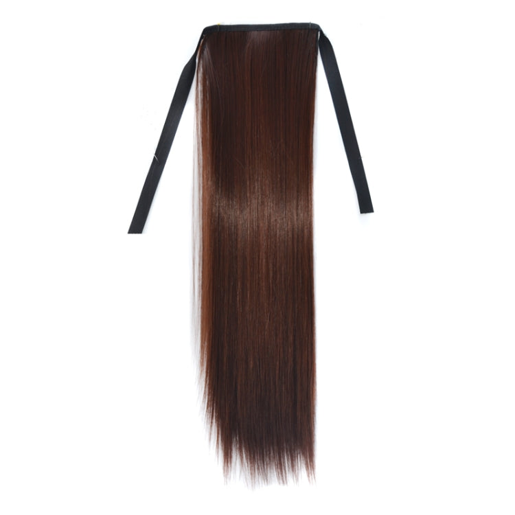 Natural Long Straight Hair Ponytail Bandage-style Wig Ponytail for Women，Length: 45cm, 45cm