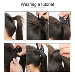 118# Invisible Seamless Bandage-style  Wig Long Straight Hair Wig Ponytail, 118#