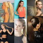 613H16# Invisible Seamless Bandage-style  Wig Long Straight Hair Wig Ponytail, 613H16#