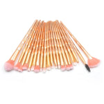 20 in 1 Diamond Handle Eye Brush Multi-functional Makeup Brush, Pink+Blue Handle and Purple Brush, HCB9120A, HCB9120B, HCB9120C, HCB9120D, HCB9120E, HCB9120F, HCB9120G