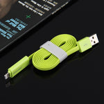 HAWEEL 1m 2 in 1 Micro USB & 8 Pin to USB Data Sync Charge Cable, 2 in 1 Cable in two connectors