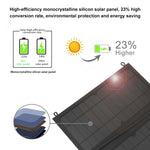 HAWEEL 18W 3 Panels Foldable Solar Panel Charger Bag with 5V / 3.1A Max Dual USB Ports, Support QC3.0 and AFC, 18W 3 Panels