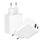 HAWEEL 20W Dual-Port Fast Charger Adapter, EU Plug, Dual-Port Charger EU Plug