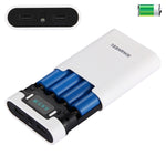HAWEEL DIY 4 x 18650 Battery (Not Included) 10000mAh Power Bank Shell Box with 2 x USB Output & Display for iPhone, Galaxy, Sony, HTC, Google, Huawei, Xiaomi, Lenovo and other Smartphones, DIY 4 x 18650 10000mAh  Battery (US)                           ...