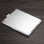 F102AS For iPad 10.2 inch Colorful Backlit Rotatable Bluetooth Keyboard Leather Tablet Case with Pen Slot Function