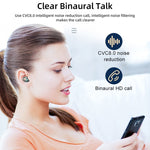 R11 Mirror LED Light + Digital Display Noise Reduction Bluetooth Earphone, R11 (White), R11 (Black)