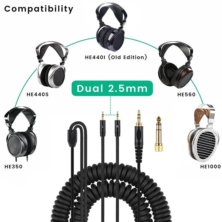ZS0228 Headphone Audio Cable for HIFIMAN HE400i HE560 1000