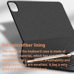 For iPad 10th Gen 10.9 2022 T89 Magic Suspended Bluetooth Keyboard Leather Case, For iPad 10th Gen 10.9 2022
