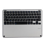 3018 Detachable Bluetooth 3.0 Aluminum Alloy Keyboard + Imitation Cloth Texture Leather Tablet Case for iPad Air / Air 2 / iPad Pro 9.7 inch, with Sleep / Water Repellent Function, 3018