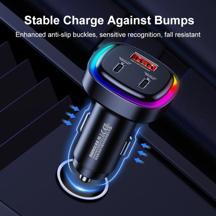 REMAX RCC330 Earl Series 3 in 1 Car 66W PD Fast Charger with Indicator Light, RCC330