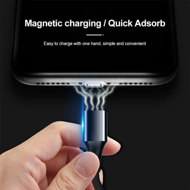 M11 5A USB to 8 Pin Nylon Braided Magnetic Data Cable, Cable Length: 2m, 8 Pin