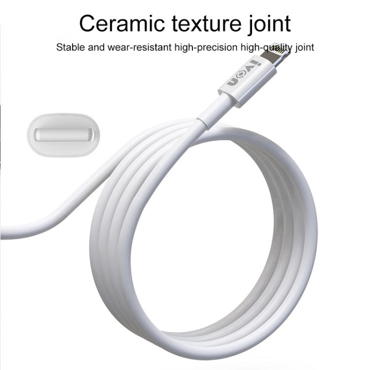 IVON CA70 8 Pin Fast Charging Data Cable, Length: 1m, 8 Pin, Length: 1m
