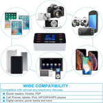 A9 Plus (Global Version) Multi-function AC 100V~240V 8 Ports USB Digital Display LCD Detachable Charging Station Smart Charger with Wireless Charger,Support QC3.0, A9 Plus (Global Version)