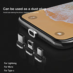 REMAX RC-158m 3A USB to Micro USB Interface Charging + Transmission Magnetic Attraction Polyester Two-color Braided Data Cable, Cable Length: 1m, Micro USB