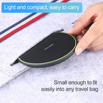 KD-1 Ultra-thin 10W Normal Charging Wireless Charger, Normal Charging, Black