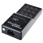 W-858 12A 12 Ports USB Fast Charging Dock Desktop Smart Charger AC100-240V, EU Plug, EU Plug