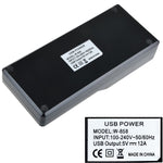 W-858 12A 12 Ports USB Fast Charging Dock Desktop Smart Charger AC100-240V, EU Plug, EU Plug