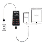 W-858 12A 12 Ports USB Fast Charging Dock Desktop Smart Charger AC100-240V, EU Plug, EU Plug