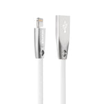 AWEI CL-95 USB to 8 Pin Portable Quick Charging TPE + Aluminum Alloy Data Cable, 2A, Length: 1m
