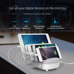 ORICO DUK-5P 40W 5 USB Ports Smart Charging Station with Phone & Tablet Stand, EU Plug