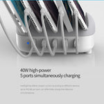 ORICO DUK-5P 40W 5 USB Ports Smart Charging Station with Phone & Tablet Stand, EU Plug