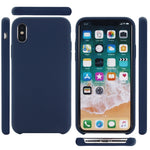 For iPhone XS Max Four Corners Full Coverage Liquid Silicone Protective Case Back Cover, For XS Max, For XS Plus, XS Max
