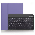 X-11B Skin Plain Texture Detachable Bluetooth Keyboard Tablet Case for iPad Pro 11 inch 2020 / 2018, with Pen Slot, Black Keyboard