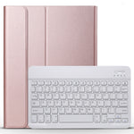 Detachable Bluetooth Keyboard + Brushed Texture Horizontal Flip Leather Tablet Case with Holder for iPad Pro 11 inch (2018)