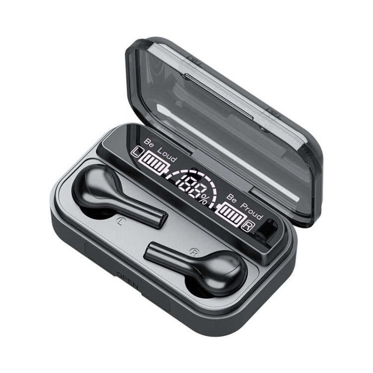 278 TWS External Noise Cancelling Touch Bluetooth Earphone with Charging Box, Support LED Power Digital Display & Breathing Lights & Call & Voice Assistant, 278 Black, 278 White