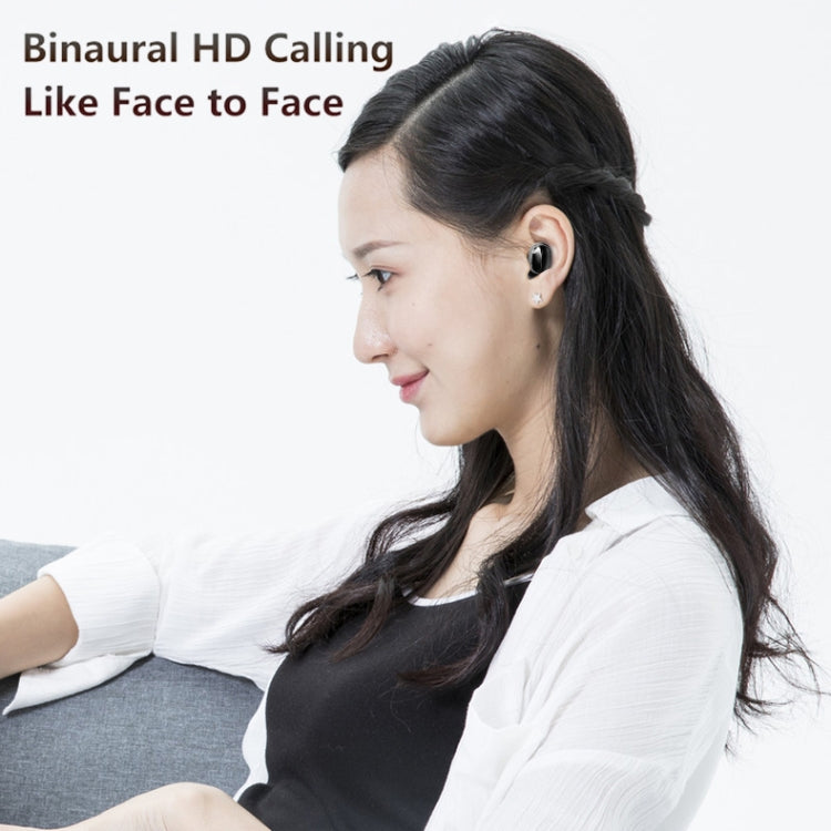 A9 TWS CVC8.0 and DSP Dual Noise Cancelling Bluetooth Earphone with Magnetic Charging Box & LED Digital Display, Support Touch & HD Call & Siri & Power Bank, A9