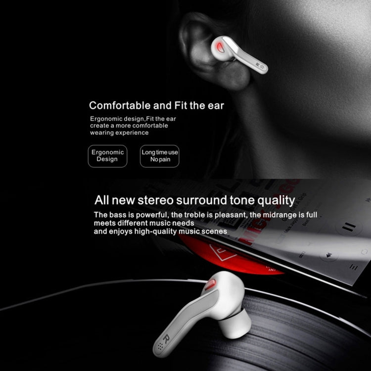 T-88 TWS Bluetooth V5.0 Wireless Stereo Earphones with Magnetic Charging Box