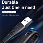 Mcdodo CA-6362 Flying Fish Series 8 Pin to USB LED Cable, Length: 1.8m