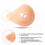AS2 Spiral Shape Postoperative Rehabilitation Fake Breasts Silicone Breast Pad Nipple Cover 230g/Left, 230g/Left